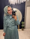 Şifonlu Etekli Takım Mint Yeşili