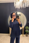 Şifonlu Spor Takım Lacivert