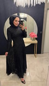 Simli Elbise Siyah