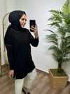 Siyah Merserize Tunik