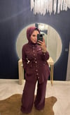 Spor Ceketli Takım Mürdüm