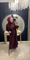 Tensel Gömlek Elbise Mürdüm