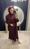 Tensel Gömlek Elbise Mürdüm