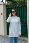Triko Tunik Beyaz