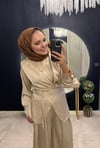 Yazlık Saten Takım Bej