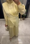 Yazlık Saten Takım Sarı