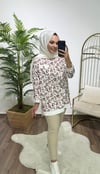 Yazlık Tunik Kahverengi Desenli