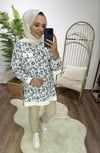 Yazlık Tunik Mavi Desenli