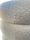 Bubble Teddy Kumaşlı Yuvarlak Puf