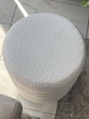 Bubble Teddy Kumaşlı Yuvarlak Puf