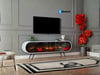 DUO 180 Cm Şömineli Tv Ünitesi Beyaz