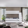 White Ranzalı Genç Odası 4 Kapılı Dolap
