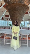 Alaçatı elbise sarı 