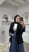 Asya etek lacivert 
