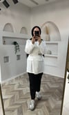 Enna tasarım ceket beyaz 