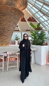 Ferah abaya takım siyah 