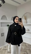 Giza kimono ceket siyah 