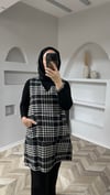 Giza süveter ekose desen 