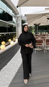 Lale modal takım siyah 
