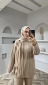 Marina atkılı takım bej 