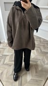 Mira keçe tunik kahve 