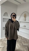 Mira keçe tunik kahve 