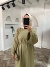 Moda elbise Çağla yeşil
