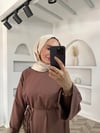 Moda elbise kahve 