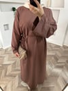 Moda elbise kahve 
