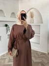 Moda elbise kahve 