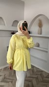 Nervur gömlek sarı 
