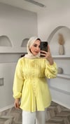 Nervur gömlek sarı 