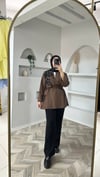 Nilda gömlek kahve 