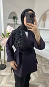 Nilda gömlek mor 