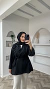 Nilda gömlek siyah 