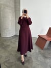 OLA ELBİSE BORDO 
