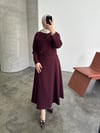 OLA ELBİSE BORDO 