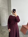 OLA ELBİSE BORDO 