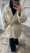 Peluş mont bej 