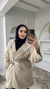Peluş mont bej 