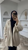 Peluş mont bej 