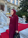 SANDY ELBİSE BORDO