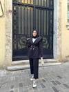 Sera Çizgili Takım Lacivert