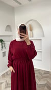Su etek takım bordo 
