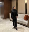 TASARIM PÜSKÜL GÖMLEK SİYAH