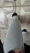 Taşlı pantolon gri 