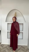 Tomi sandy takım bordo 