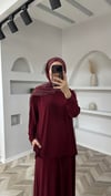 Tomi sandy takım bordo 