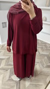 Tomi sandy takım bordo 