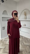 Tomi sandy takım bordo 